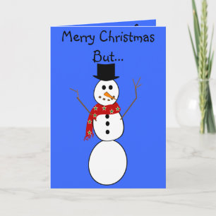Pour Fêtes Annuelles Cartes de Noël Hilarious Snowman—Frosté