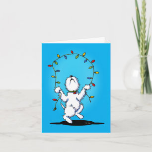 Pour Fêtes Annuelles Cartes de Noël Joyeuses Westie