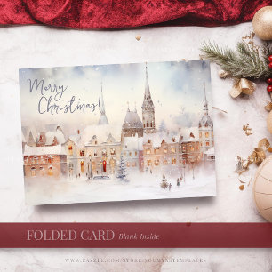 Pour Fêtes Annuelles Cartes de Noël, Joyeux Noël Paysage d'hiver