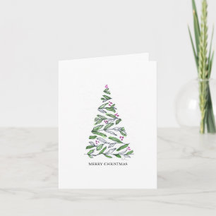 Pour Fêtes Annuelles Cartes de Noël minimalistes artistiques