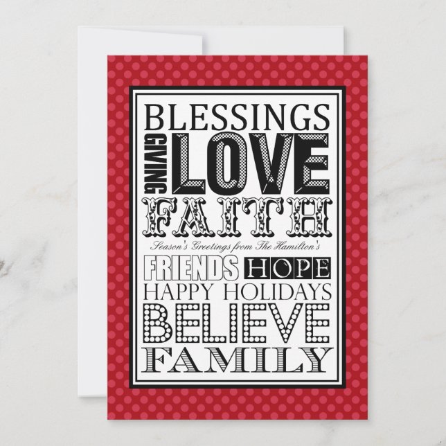 Pour Fêtes Annuelles Cartes de Noël modernes (Devant)