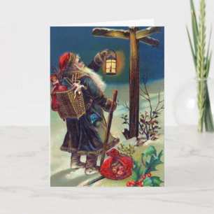 Pour Fêtes Annuelles Cartes de Noël Père Noël