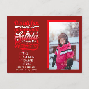 Pour Fêtes Annuelles Cartes de Noël Père Noël amusantes