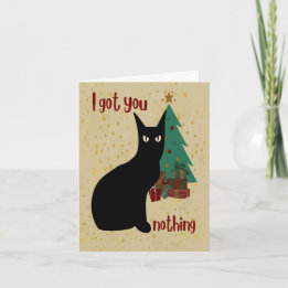 Pour Fêtes Annuelles Cartes de Noël personnalisées avec un chat noir vi