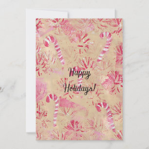 Pour Fêtes Annuelles Cartes de Noël personnalisées vintage Look Sucres