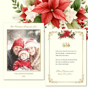 Pour Fêtes Annuelles Cartes de Noël photo catholiques Jésus Marie Josep