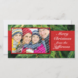 Pour Fêtes Annuelles Cartes de Noël photos personnalisées Noël Noël Noë