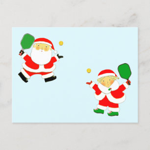 Pour Fêtes Annuelles Cartes de Noël Pickleball Couple
