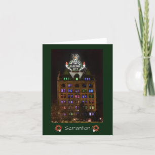 Pour Fêtes Annuelles Cartes de Noël pliées de Scranton Holiday Lights E