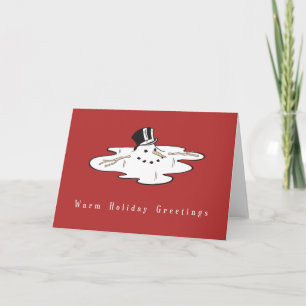 Pour Fêtes Annuelles Cartes de Noël professionnelles Snowman