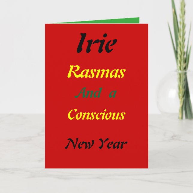 Pour Fêtes Annuelles Cartes de Noël rasta (Devant)