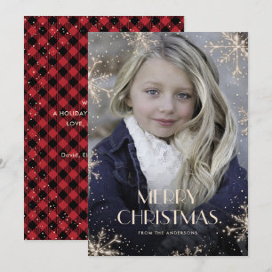 Pour Fêtes Annuelles Cartes de Noël Sparkour Red Buffalo