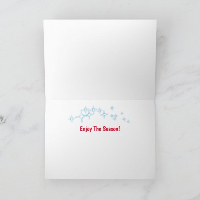 Pour Fêtes Annuelles Cartes de Noël Temps le plus merveilleux (Intérieur)