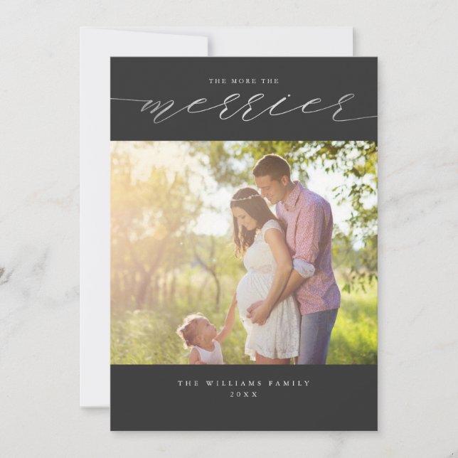 Pour Fêtes Annuelles Cartes de Noël The More The Merrier (Devant)