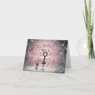 Pour Fêtes Annuelles Cartes de Noël uniques dessinées à la main