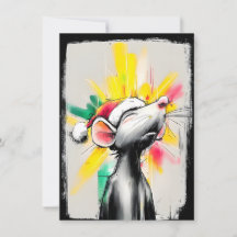 Cartes de Noël Urban Rat