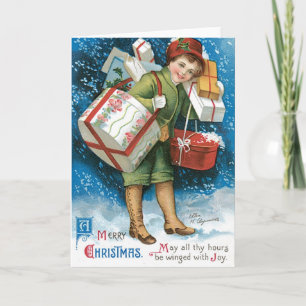 Pour Fêtes Annuelles Cartes de Noël Vintage
