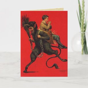 Pour Fêtes Annuelles Cartes de Noël vintage Krampus