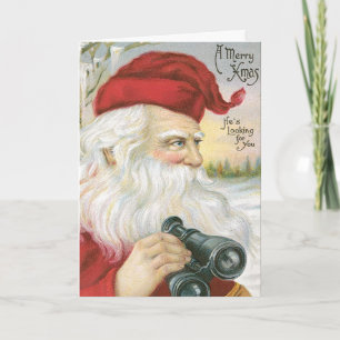 Pour Fêtes Annuelles Cartes de Noël Vintage Père Noël