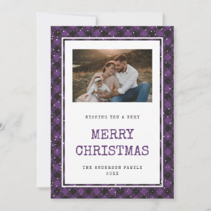 Pour Fêtes Annuelles Cartes de Noël vintages de Buffalo violet