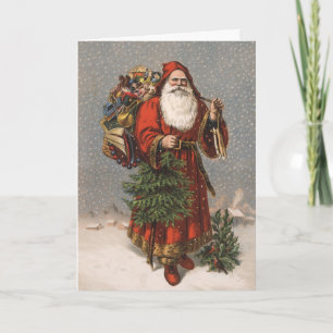 Pour Fêtes Annuelles Cartes de Noël vintages de Père Noël d'Allemand