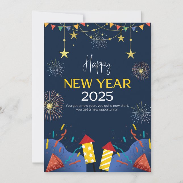 Pour Fêtes Annuelles Cartes de nouvelle année (Devant)