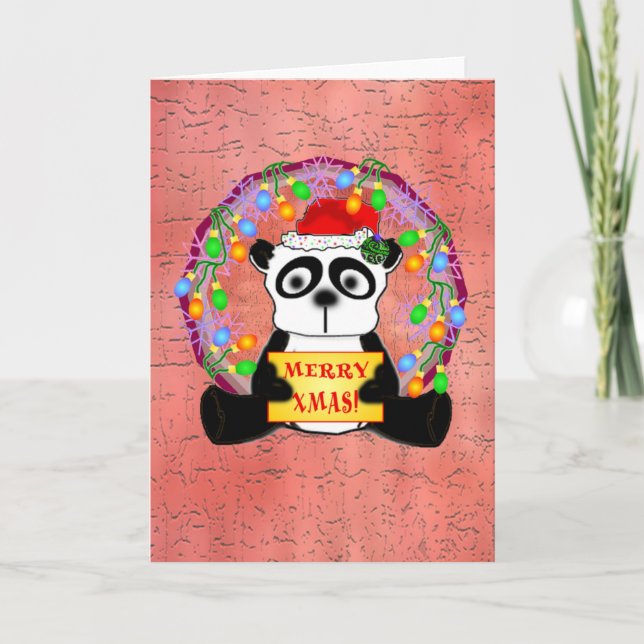 Pour Fêtes Annuelles Cartes de panda (Devant)