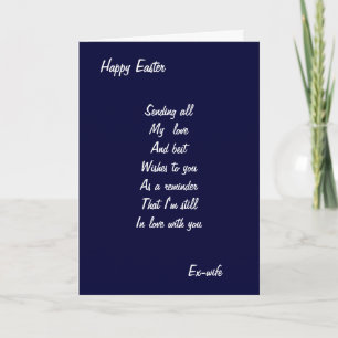 Pour Fêtes Annuelles Cartes de pâques ex-femme