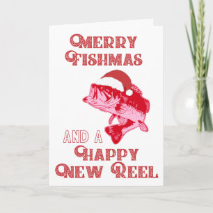 Pour Fêtes Annuelles Cartes de pêche de Noël amusantes