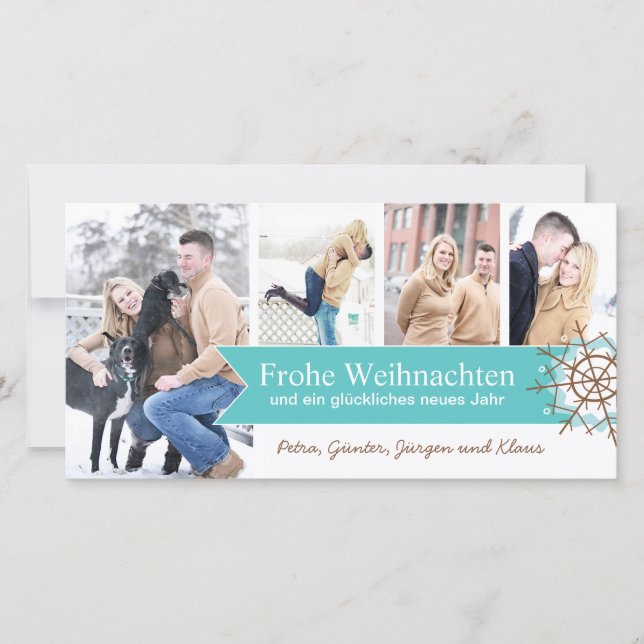 Pour Fêtes Annuelles Cartes de photo de Noël (Devant)