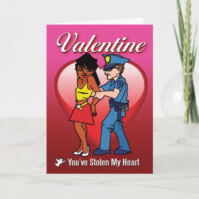 Pour Fêtes Annuelles Cartes de prison - coeur volé (Devant)