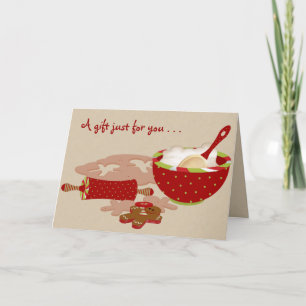 Pour Fêtes Annuelles Cartes de recette de Noël de pain d'épice
