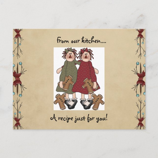 Pour Fêtes Annuelles Cartes de recette de vacances (Devant)