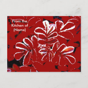 Pour Fêtes Annuelles Cartes de recettes de neige de Noël personnalisées