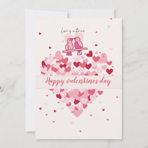 Pour Fêtes Annuelles Cartes de Saint-Valentin avec des inséparables et 