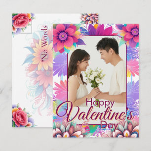 Pour Fêtes Annuelles Cartes de Saint-Valentin Mignonnes avec Photo et T