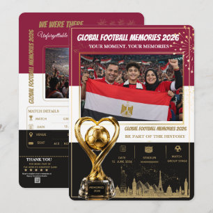 Pour Fêtes Annuelles Cartes de souvenirs de football mondial 2026