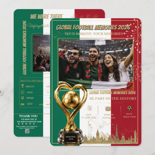 Pour Fêtes Annuelles Cartes de souvenirs de football mondial 2026