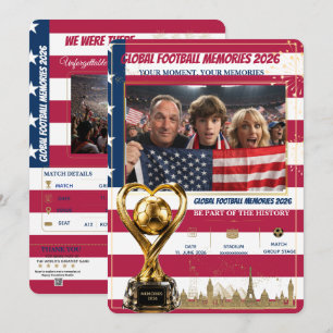 Pour Fêtes Annuelles Cartes de souvenirs de football mondial 2026