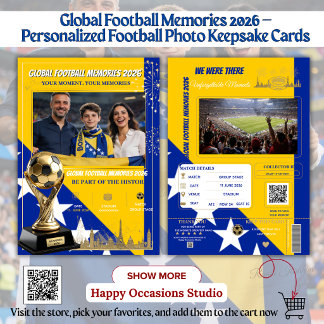Pour Fêtes Annuelles Cartes de souvenirs de football mondial 2026