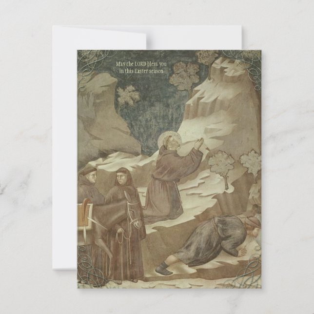 Pour Fêtes Annuelles Cartes de St Francis Pâques de Giotto (Devant)