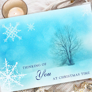 Pour Fêtes Annuelles Cartes de Sympathie Noël   Les flocons de neige