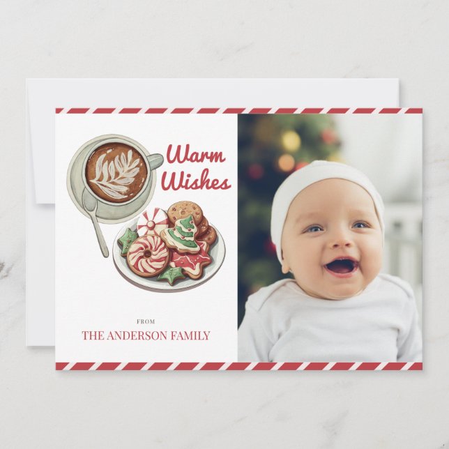 Pour Fêtes Annuelles Cartes de vacances de Noël Rouge et Coca (Devant)