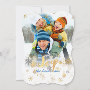 Pour Fêtes Annuelles Cartes de vacances/PixDezines Flocons/Or/Argent