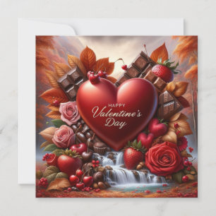 Pour Fêtes Annuelles Cartes de vacances plates de la Saint-Valentin fri