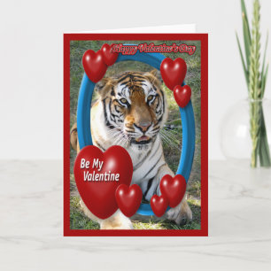 Pour Fêtes Annuelles Cartes de Valentine de tigre