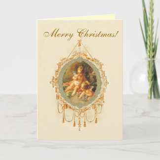 Pour Fêtes Annuelles Cartes de voeux Angel Cherub Style Vintage