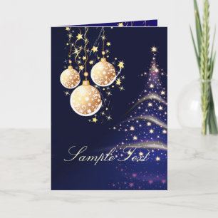 Pour Fêtes Annuelles Cartes de voeux, Arbre de Noël+Ornements