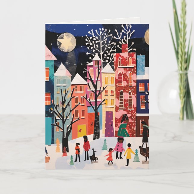 Pour Fêtes Annuelles Cartes de vœux avec des motifs afrocentriques /abs (Devant)