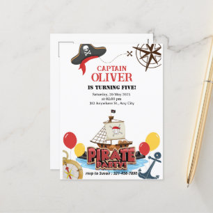 Pour Fêtes Annuelles Cartes de voeux d'anniversaire des navires de mer